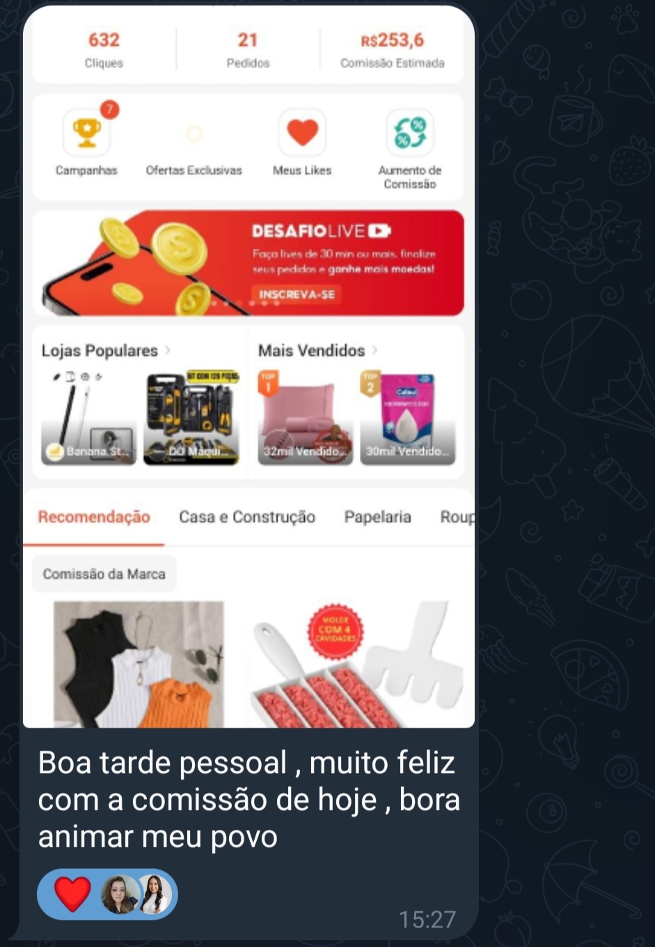 Resultado membro SOS Vídeos